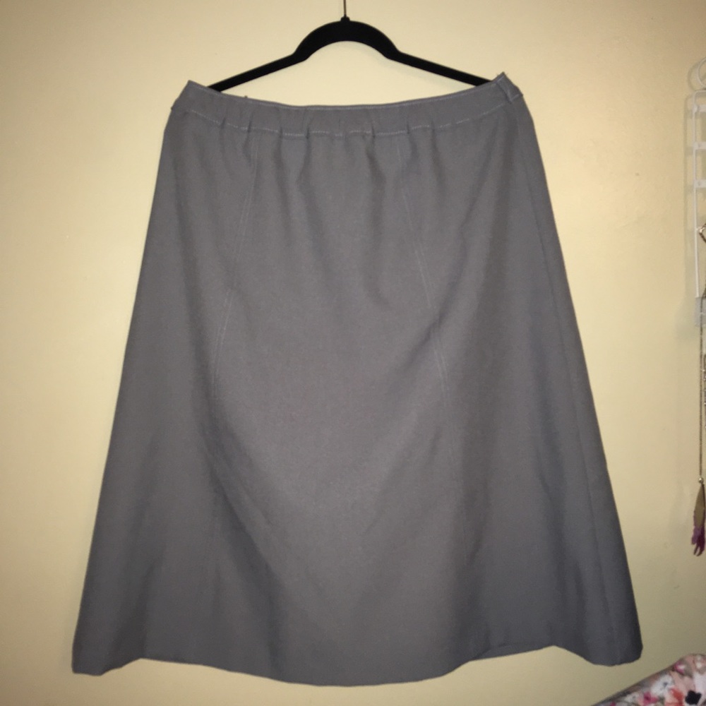 Midi length grey skirt by Bird Orer